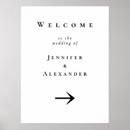 Welkom bij Wedding Sign Poster