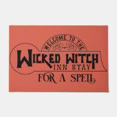 Welkom bij wicked witch Inn verblijf Halloween Deurmat (Voorkant)