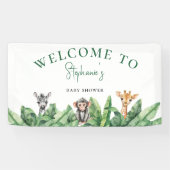 Welkom bij Wild One Baby shower Spandoek (Horizontaal)