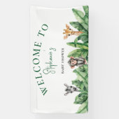 Welkom bij Wild One Baby shower Spandoek (Verticaal)