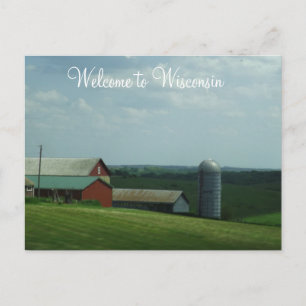 Welkom bij Wisconsin Farming Photograph Briefkaart
