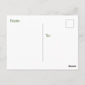 Welkom bij Wisconsin Tulpen in de sneeuw in april Briefkaart (Achterkant)