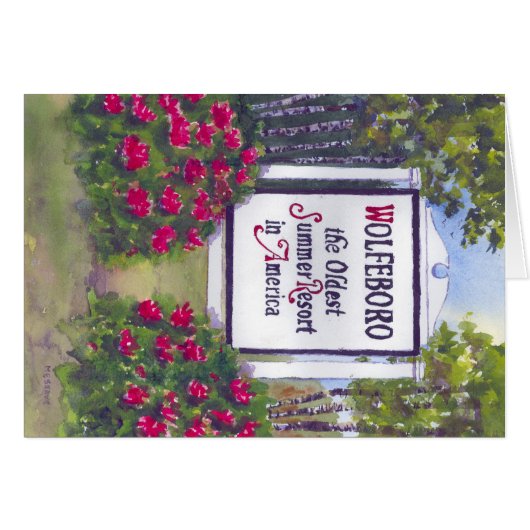 Welkom bij Wolfeboro NH Sign (Voorkant Horizontaal)