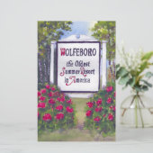 Welkom bij Wolfeboro NH Sign Briefpapier (Staand voorkant)