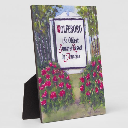 Welkom bij Wolfeboro NH Sign Fotoplaat (Zijkant)
