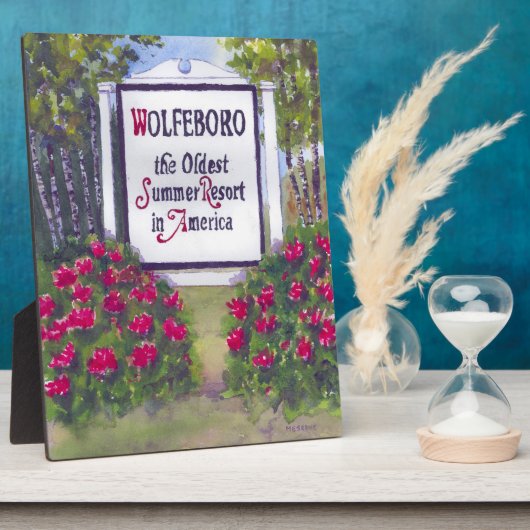 Welkom bij Wolfeboro NH Sign Fotoplaat (Zijkant)