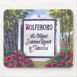 Welkom bij Wolfeboro NH Sign Muismat