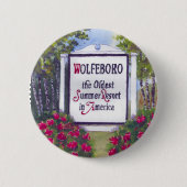Welkom bij Wolfeboro NH Sign Ronde Button 5,7 Cm (Voorkant)