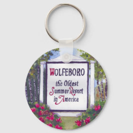 Welkom bij Wolfeboro NH Sign Sleutelhanger