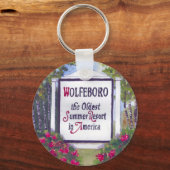 Welkom bij Wolfeboro NH Sign Sleutelhanger (Voorkant)