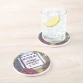 Welkom bij Wolfeboro NH Sign Zandsteen Onderzetter (Zijkant)