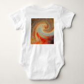 Welkom bij World Retro Stropdas-Dye Brown Red Groo Romper (Achterkant)