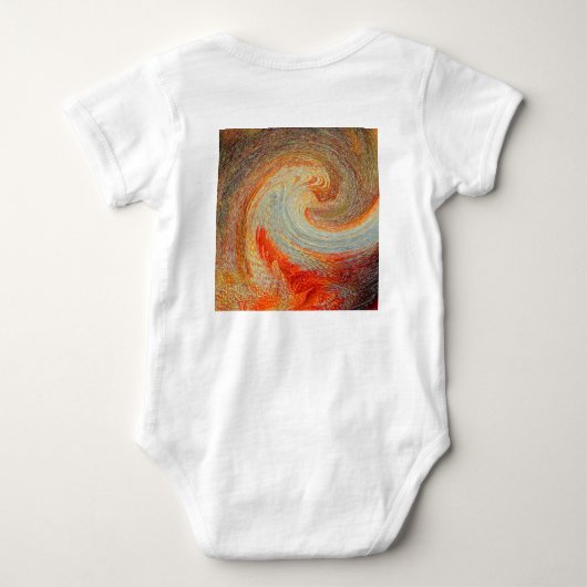 Welkom bij World Retro Stropdas-Dye Brown Red Groo Romper (Achterkant)