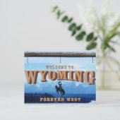Welkom bij Wyoming Briefkaart met 2015-agenda (Staand voorkant)