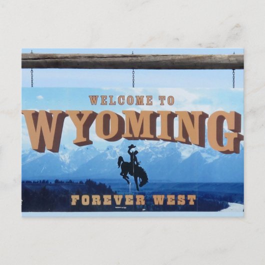 Welkom bij Wyoming Briefkaart met 2015-agenda (Voorkant)