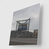 Welkom bij Wyoming Clock Vierkante Klok (Hoek)