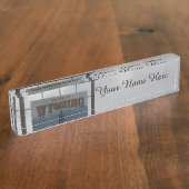 Welkom bij Wyoming Desk Bord Naambordje (Zijkant)