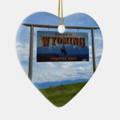 Welkom bij Wyoming Keramisch Ornament (Rechts)