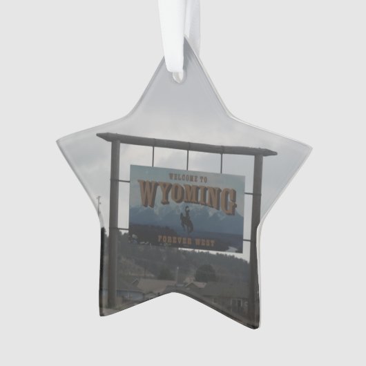 Welkom bij Wyoming Ornament (voorkant)
