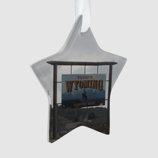 Welkom bij Wyoming Ornament (voorkant)