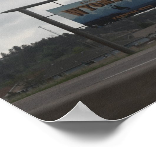 Welkom bij Wyoming Poster (Hoek)