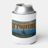 Welkom bij Wyoming Sign Blikjeskoeler (Blikje Voorkant)