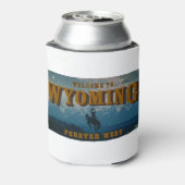 Welkom bij Wyoming Sign Blikjeskoeler (Blikje Achterkant)
