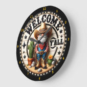 Welkom bij Y'all Cowboy Gnome Grote Klok (Hoek)