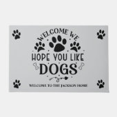 Welkom bij You Like Dogs Deurmat (Voorkant)