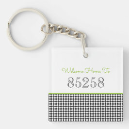 Welkom bij ZIP CODE Black Green Classic Sleutelhanger