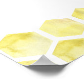 Welkom - Bijen bloem - Bruidsmeisjesfeest Poster (Hoek)