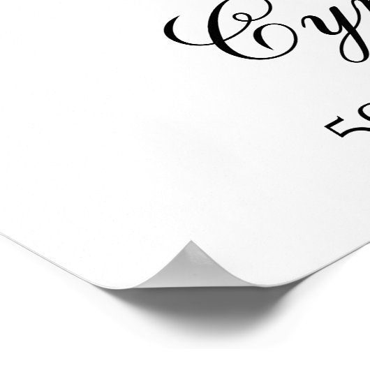 Welkom Birthday Poster Sign (Hoek)