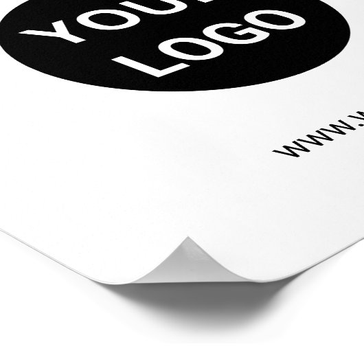 Welkom Black and White Business Logo Website Poster (Hoek)