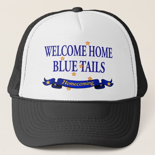 Welkom - Blauwe Tails Trucker Pet (Voorkant)