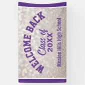 Welkom Bling! Reunion banner op maat (Verticaal)