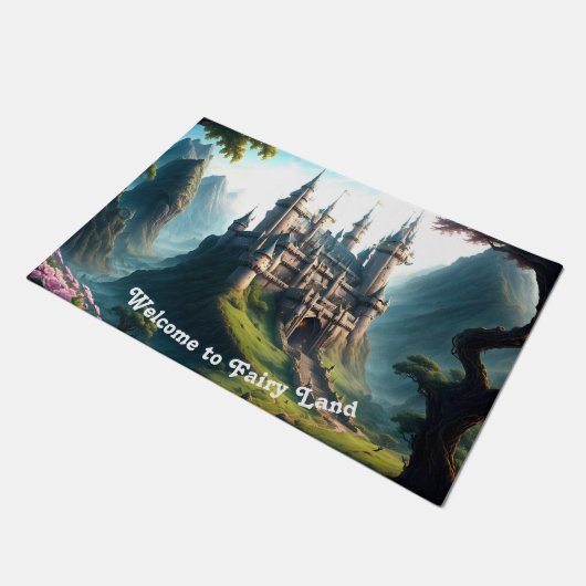 Welkom Bloem Meadow Castle Deurmat (Schuin)