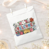  WELKOM Bloemen Housewarming Party Bedankzakje (Geknipt)