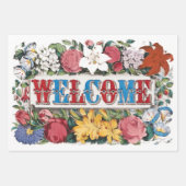  WELKOM Bloemen Housewarming Party Inpakpapier Vel (Voorkant 3)