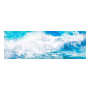 WELKOM BLUE WAVES FOTO AFDRUK