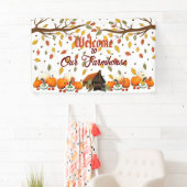 Welkom Boerderij Boomtak Sinaasappel Witte Pompoen Spandoek (Insitu)