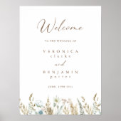 Welkom Boho rustieke bruiloft budget Poster (Voorkant)