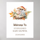 Welkom bord betoverd om u te ontmoeten Baby shower Poster (Voorkant)