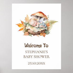 Welkom bord betoverd om u te ontmoeten Baby shower Poster