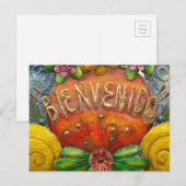 Welkom bord in het Spaans, Mexico Briefkaart (Voorkant / Achterkant)