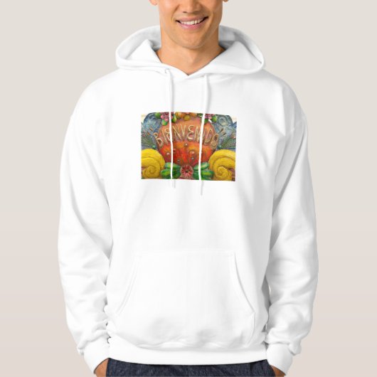 Welkom bord in het Spaans, Mexico Hoodie (Voorkant)