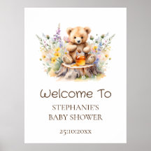 Welkom bord Kleine honing op komst Baby Shower