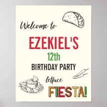 Welkom Bord Taco Verjaardagsfeestje