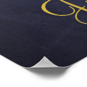 Welkom bord van de roestvrijgevige bruine bruidsbr poster (Hoek)