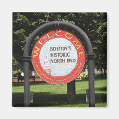 "Welkom Boston Historic North End" Magneet (Voorkant)