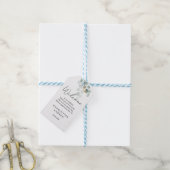 Welkom! Botanisch, elegant, handschrift Cadeaulabel (Met Touw)